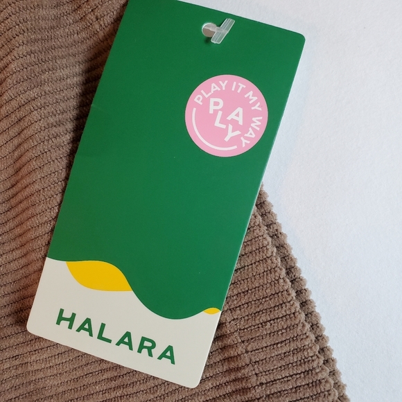 NWOT HALARA Brown Corduroy Skort Sz M - Picture 3 of 9